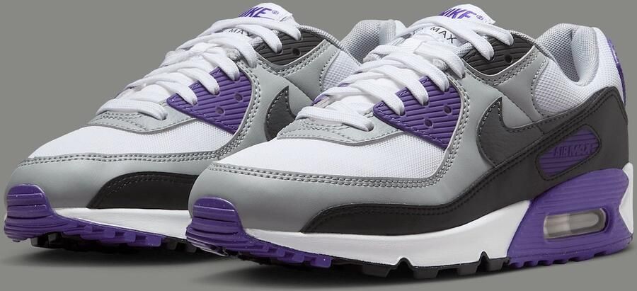 Nike Air Max 90 Leather Neutral Grey Purple