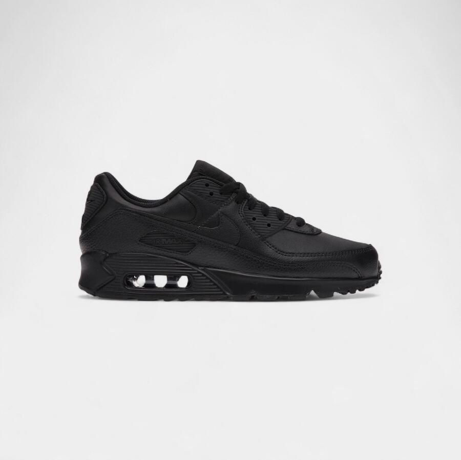 Nike Lage Sneakers Air Max 90 Leather Triple Black