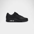 Nike Lage Sneakers Air Max 90 Leather Triple Black - Zwart