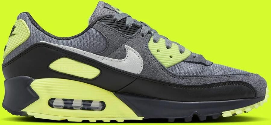 Nike Lage Sneakers Air Max 90 Smoke Grey Light Lemon Twist