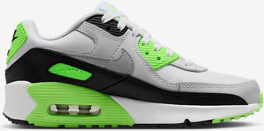 Nike Air Max 90 LTR GS Sneakers Wit Groen Junior schoenen CD6864 - Foto 2