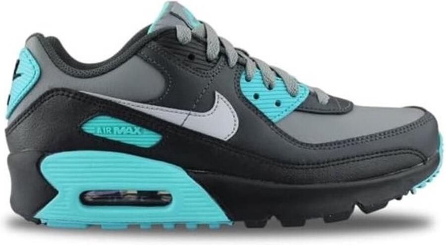 Nike Air Max 90 LTR GS Sneakers Zwart Blauw CD6864-027 Black Aqua