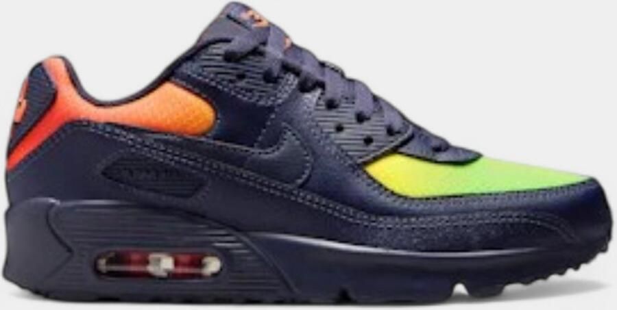 Nike Sneakers Air Max 90 LTR Lemon Venom Blackened Blue (GS)