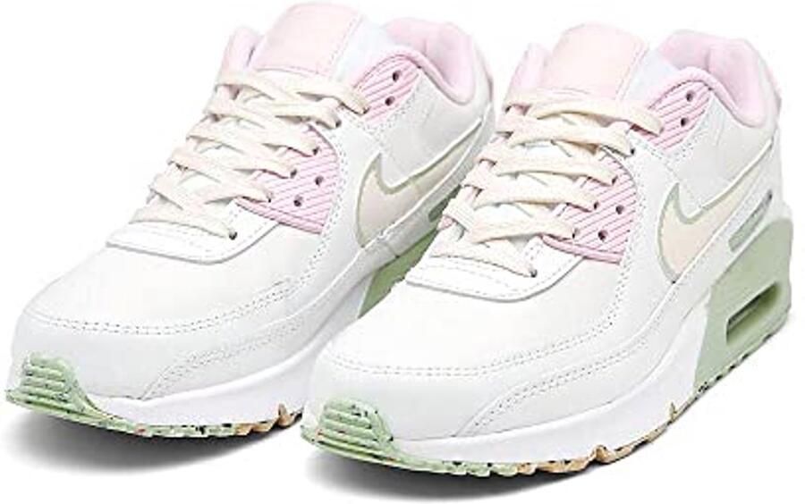 Nike Air Max 90 LTR leren sneakers ecru roze lichtgroen - Foto 3