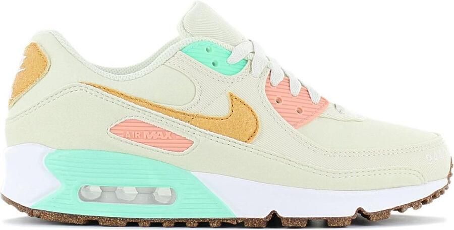 Nike Air Max 90 LX Sneakers Unisex (Happy Pineapple) Coconut Milk Metallic Gold
