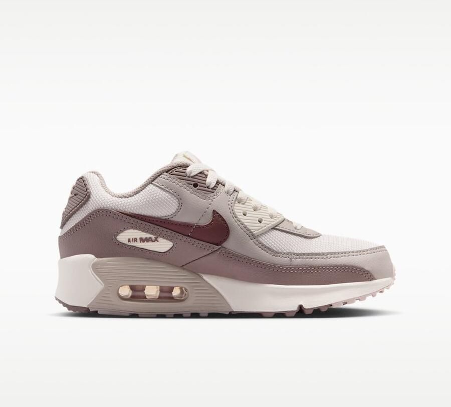 Nike Air Max 90 Mesh Sneaker Beige Bruin Kids