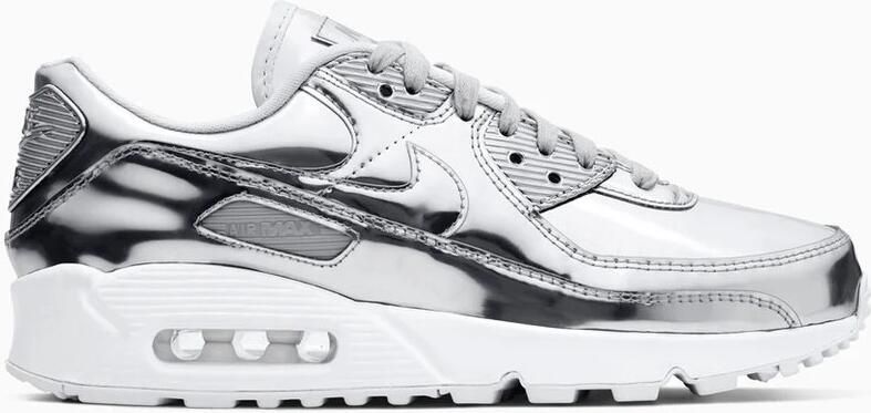 Nike Air Max 90 Metallic Pack 'Silver' Sneakers Unisex Zilver