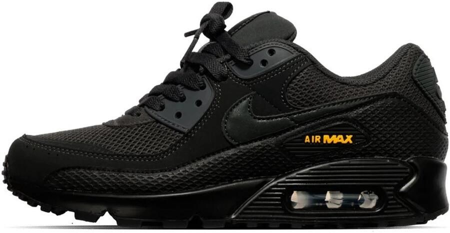 Nike Air Max 90 Premium Anthracite Dark Smoke Sneakers Unisex Zwart Oranje