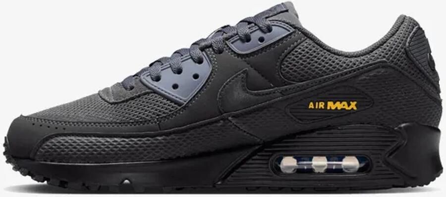 Nike Air Max 90 Premium Anthracite Dark Smoke Sneakers Unisex Zwart Oranje