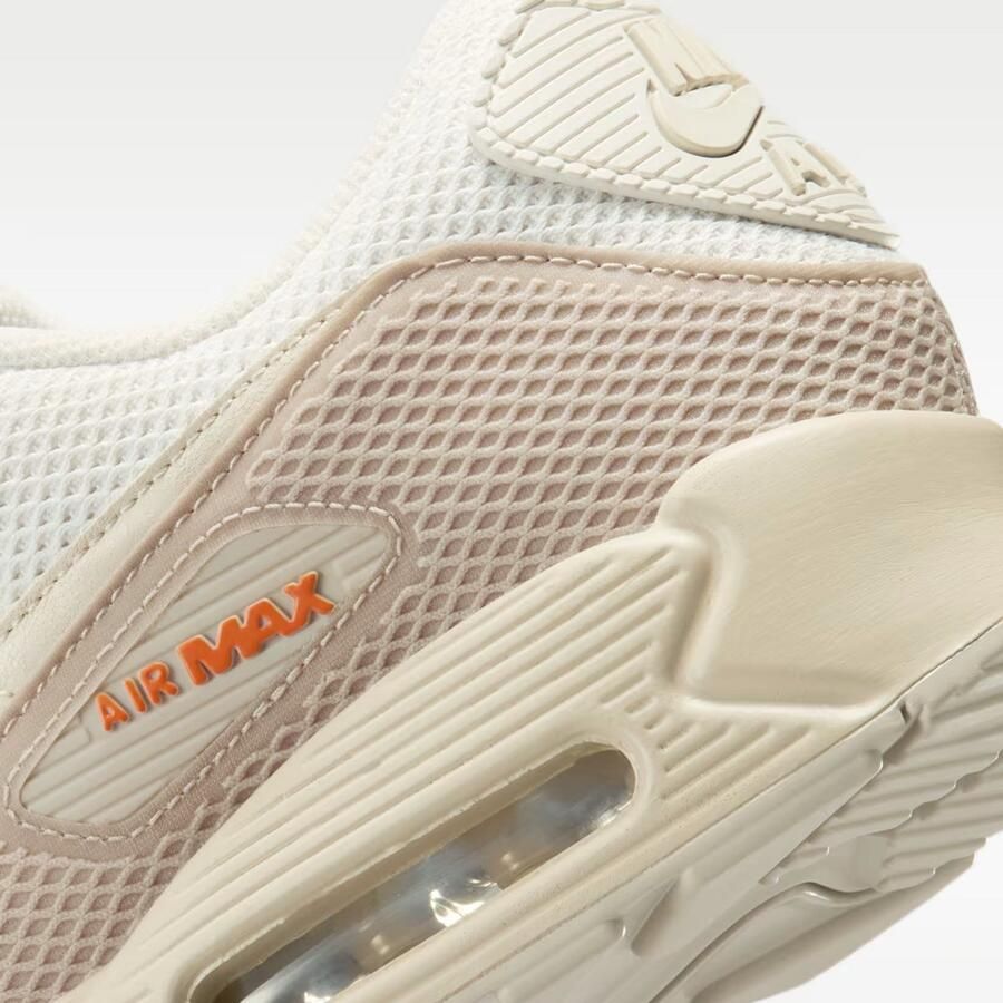 Nike Air Max 90 Premium Phantom Cream II Safety Orange Light Orewood Brown Wit Bruin Air Max Lifestyle Heren Sneakers voor Mannen - Foto 2