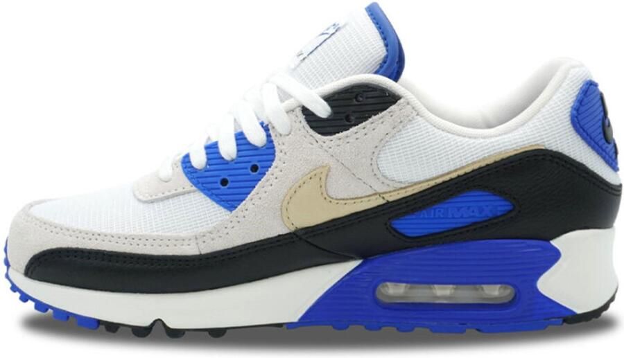 Nike Herenschoenen Air Max 90 Premium White Racer Blue Black Khaki- Heren White Racer Blue Black Khaki - Foto 2