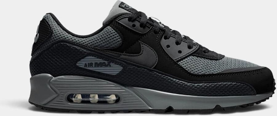 Nike Air Max 90 Premium Sneakers Black Black-Iron Grey Zwart Grijs Air Max Lifestyle Sneakers voor nen