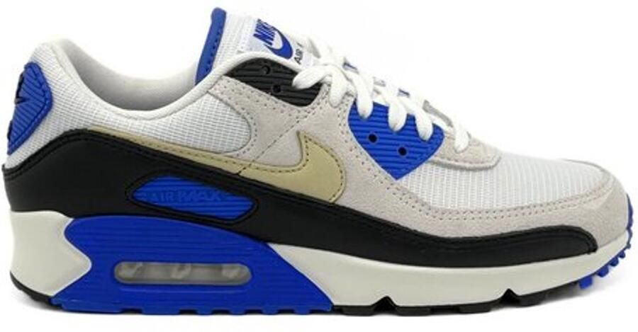Nike Air Max 90 Premium Sneakers Wit Blauw