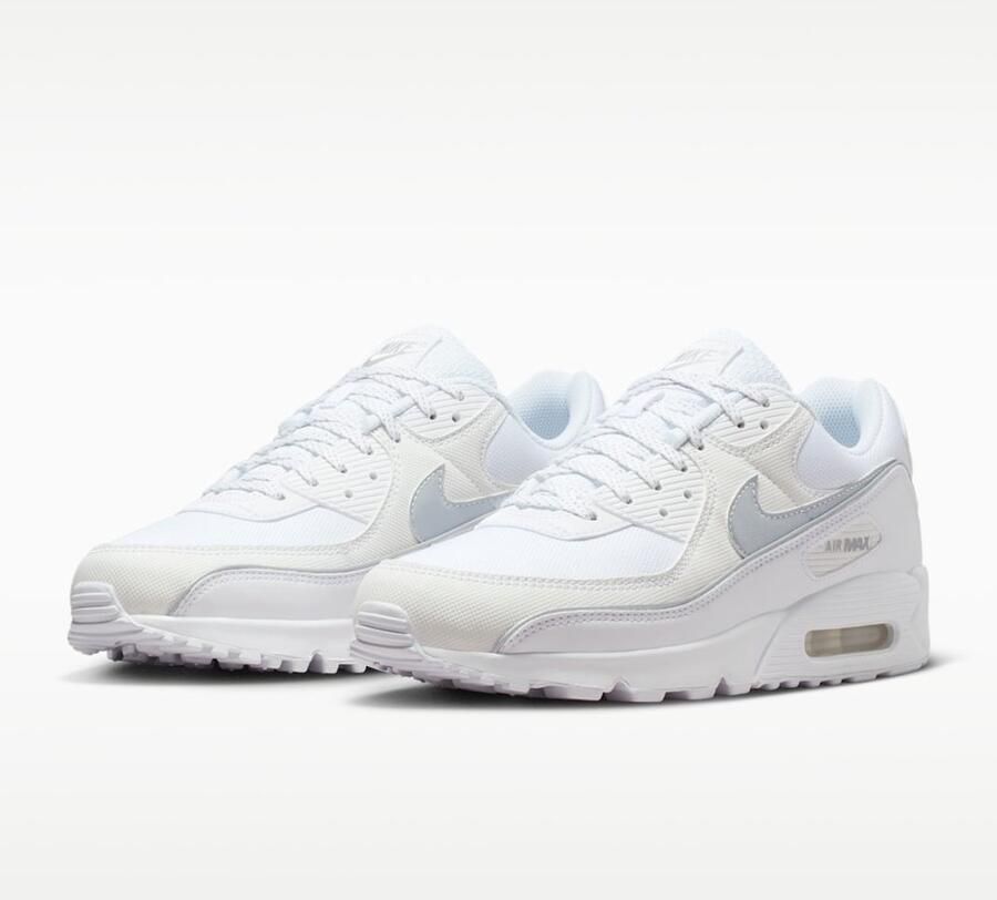 Nike Air Max 90 Premium White Metallic Silver Reflective