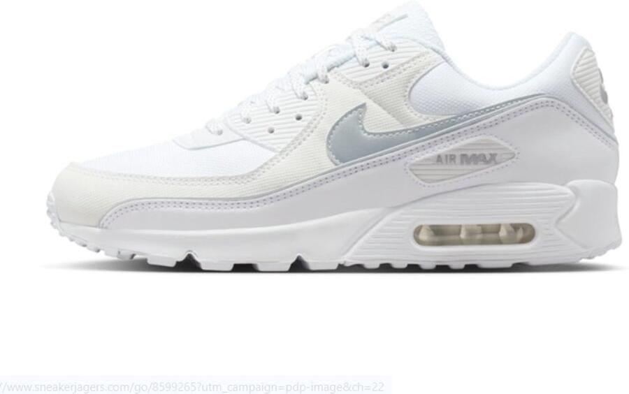 Nike Air Max 90 PRM Sneakers Heren White Metallic Silver Wit Zilver