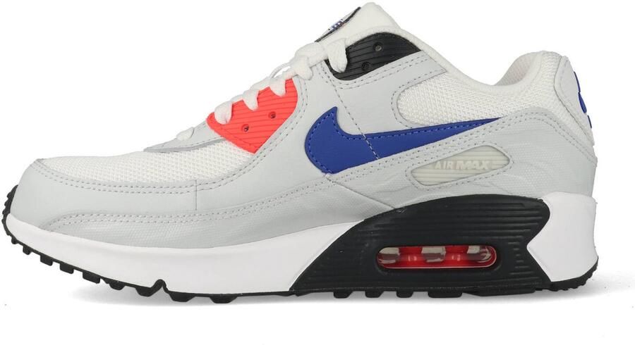 Nike Air Max 90 SE GS "White Dust Bright Crimson Game Royal" Wit Grijs