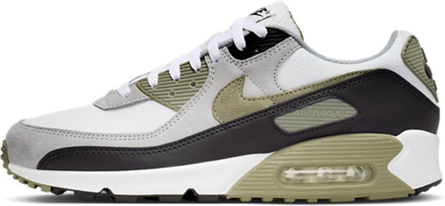 Nike Air Max 90 Silver Sage Sneakers Unisex Wit Grijs Olijfgroen