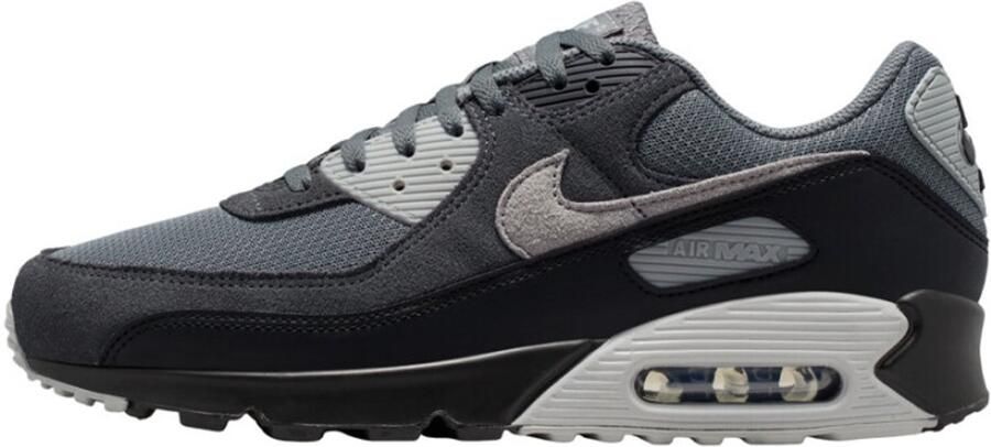 Nike Air Max 90 Smoke Grey Zwart Dark Smoke Grey Photon Dust Grijs Zwart Air Max Lifestyle Sneakers voor nen - Foto 2