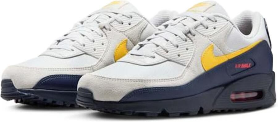 Nike Air Max 90 Sneaker Grijs Blauw Geel Unisex - Foto 2