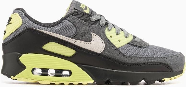 Nike Air Max 90 Sneaker Grijs Zwart Geel Heren