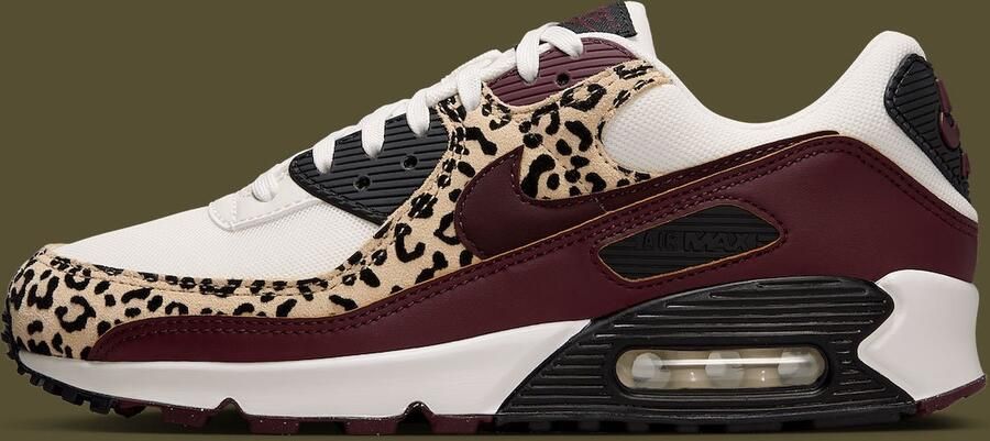 Nike Sneakers Air Max 90 Deep Burgundy Leopard