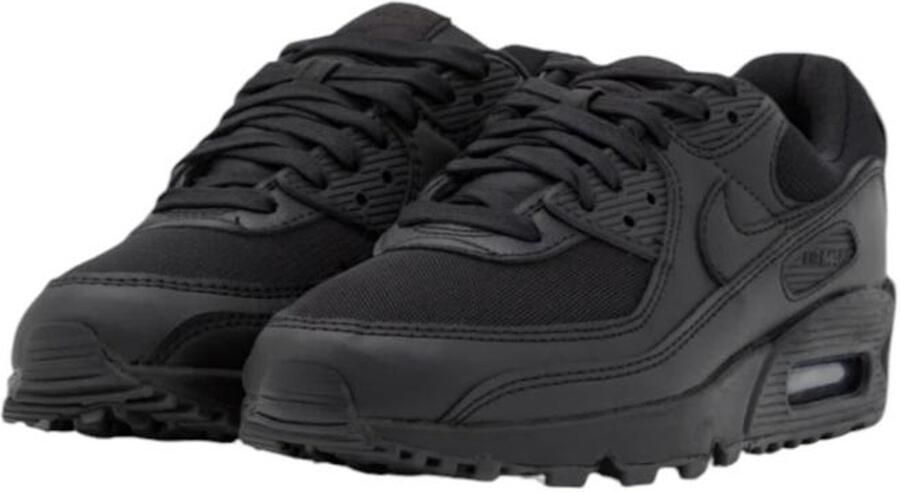 Nike Air Max 90 (W) Triple Black Dames Sneakers Schoenen Casual Zwart DH8010 - Foto 4