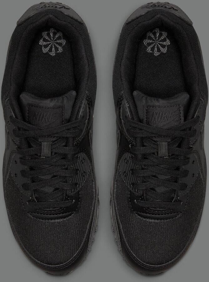 Nike Air Max 90 (W) Triple Black Dames Sneakers Schoenen Casual Zwart DH8010 - Foto 4