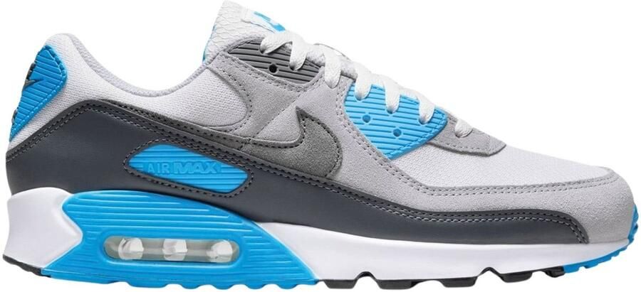 Nike Air Max 90 Blue Lightning Sneakers Unisex Wit Grijs Blauw - Foto 2