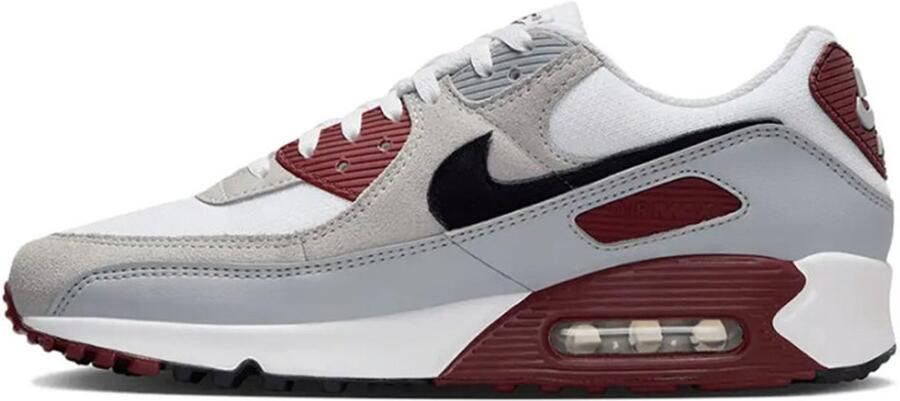 Nike Herenschoenen Air Max 90 White Dark Team Red Pure Platinum Black- Heren White Dark Team Red Pure Platinum Black - Foto 6