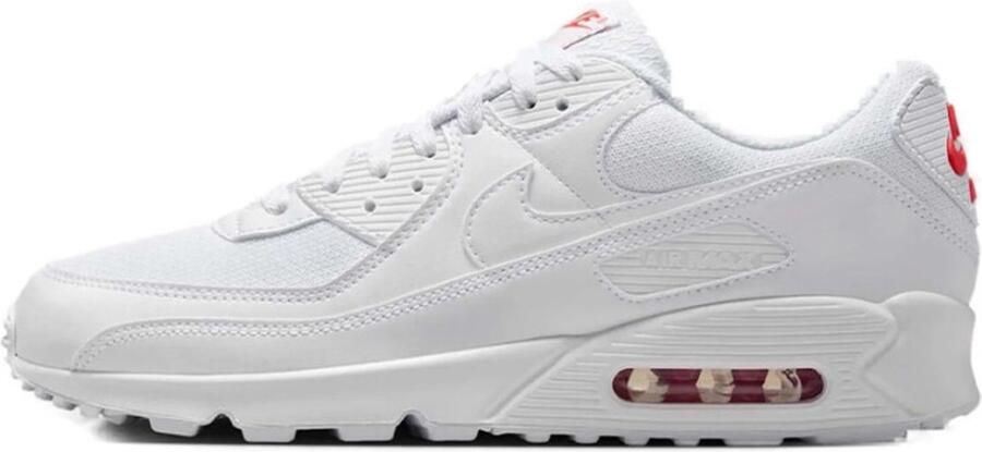 Nike Air Max 90 Sneakers Unisex Wit Light Crimson