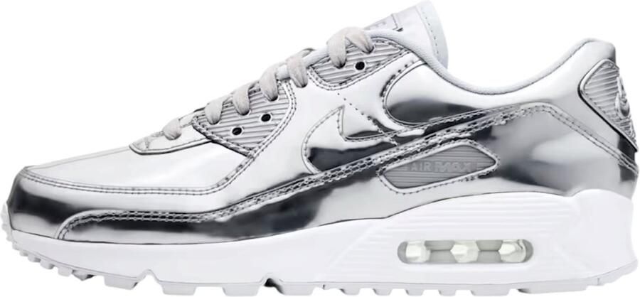 Nike Air Max 90 Metallic Pack 'Silver' Sneakers Unisex Zilver - Foto 4