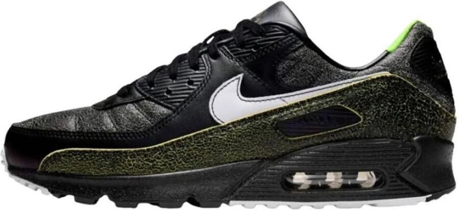 Nike Sportswear Sneakers laag 'AIR MAX 90' neongroen zwart zwart gemêleerd offwhite