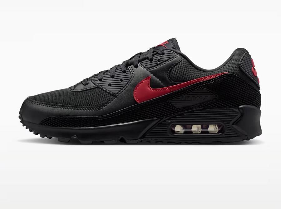 Nike Sneakers Air Max 90 Black Tough Red