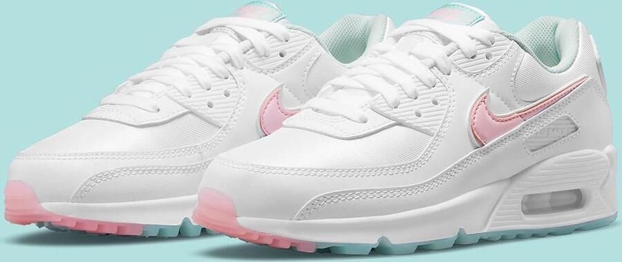 Nike Air Max 90 Damesschoen White Barely Green Light Dew Arctic Punch Dames - Foto 2