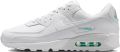 Nike Air Max 90 'White Hyper Turquoise' Sneakers Heren - Wit