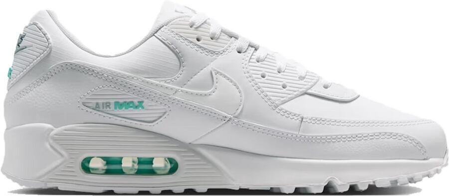 Nike Air Max 90 Wit Hyper Turquoise Photon Dust Wit Air Max Lifestyle Heren Sneakers voor Mannen