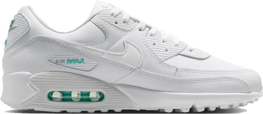 Nike Air Max 90 White Hyper Turquoise Sneakers Unisex - Foto 3