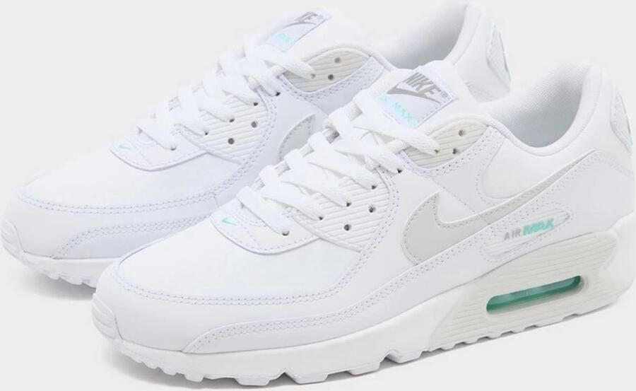 Nike Air Max 90 White Hyper Turquoise Sneakers Unisex - Foto 2