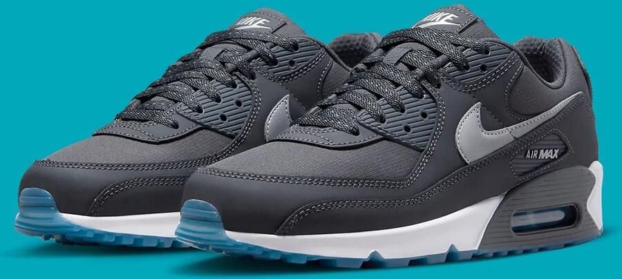 Nike Air Max 90 Wit Grijs Blauw Doos zonder deksel