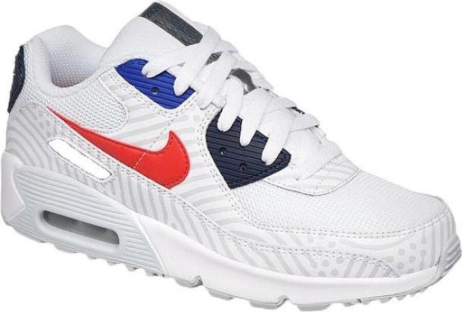 Nike Air Max 90 Sneakers Unisex Wit University Rood - Foto 3