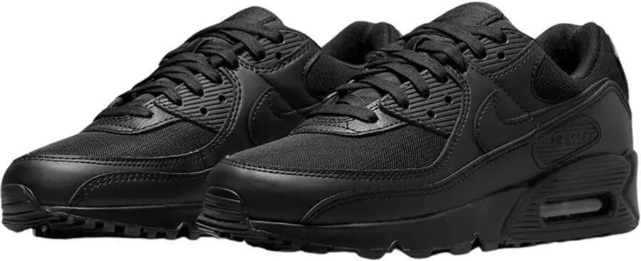 Nike Air Max 90 (W) Triple Black Dames Sneakers Schoenen Casual Zwart DH8010 - Foto 5