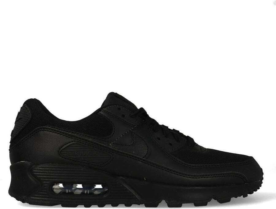 Nike Air Max 90 (W) Triple Black Dames Sneakers Schoenen Casual Zwart DH8010 - Foto 3