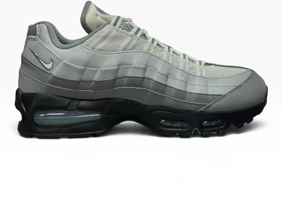 Nike Air Max 95 Big Bubble Cool Grey Mineral Teal Wolf Grey Metallic Silver Grijs Blauw Air Max Lifestyle Heren Sneakers voor Mannen - Foto 2
