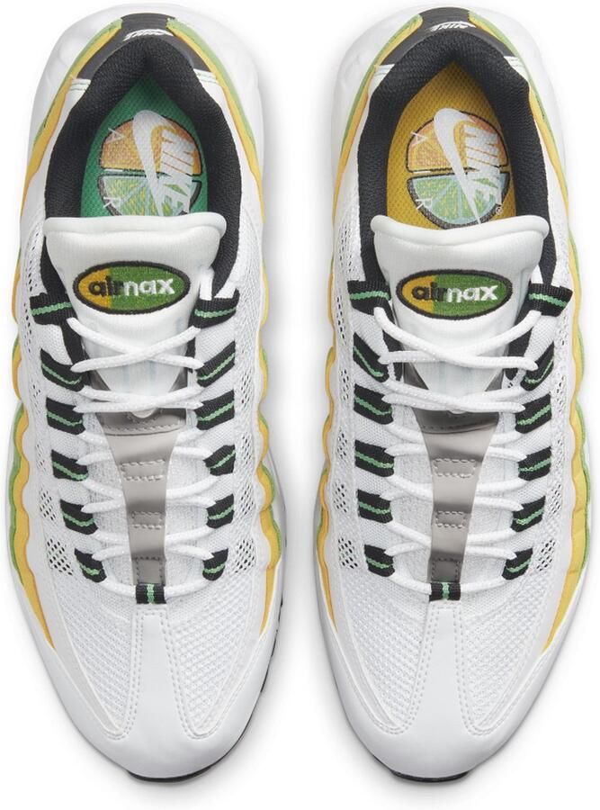 Nike Air Max 95 Essential Herenschoenen 47.5 Wit Green Apple Tour Yellow Zwart - Foto 4