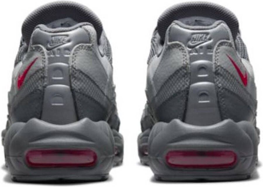 Nike Air Max 95 Essential Smoke Grey Particle Grey Light Smoke Grey University Red - Foto 4