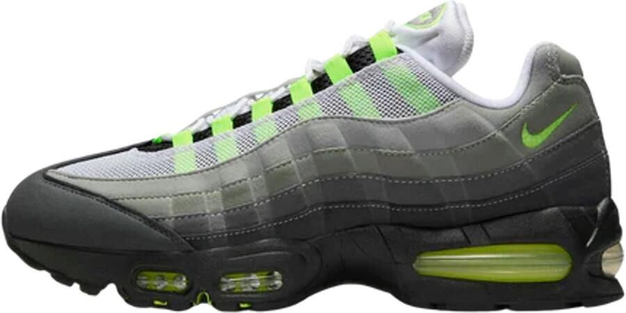 Nike Lage Sneakers Baskets air max 95 big bubble neon maille respirante