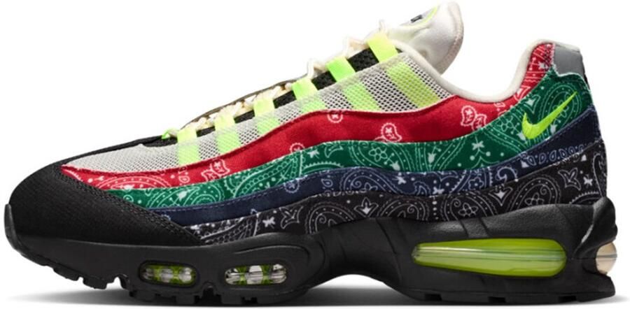Nike Sneakers Baskets air max 95 big bubble neon paisley bandana cuir - Foto 2