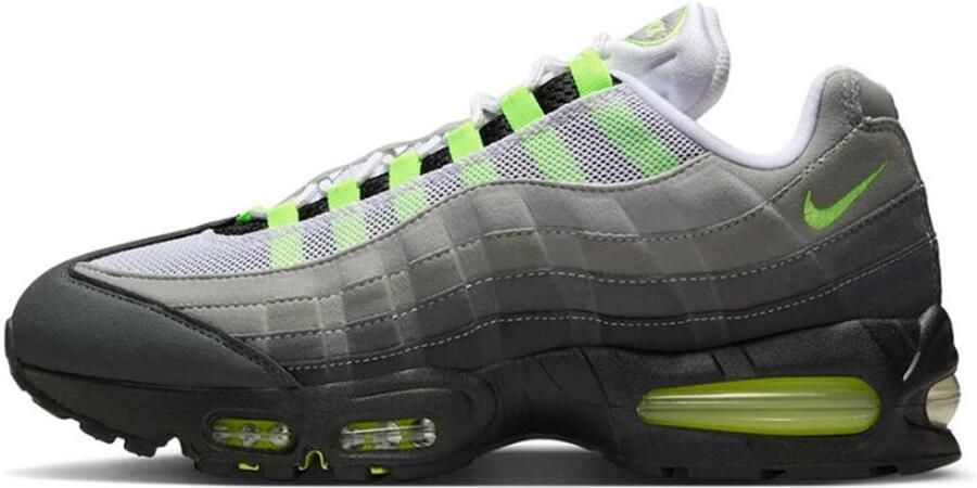 Nike Lage Sneakers Baskets air max 95 big bubble neon maille respirante
