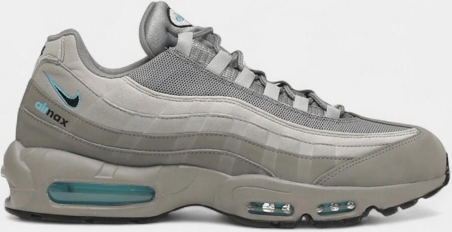 Nike Lage Sneakers Air Max 95 Retro Logo Grey Aqua