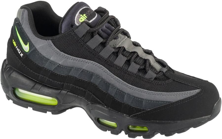 Nike Herenschoen Air Max 95 Black Volt Dark Smoke Grey Light Smoke Grey- Heren Black Volt Dark Smoke Grey Light Smoke Grey - Foto 2